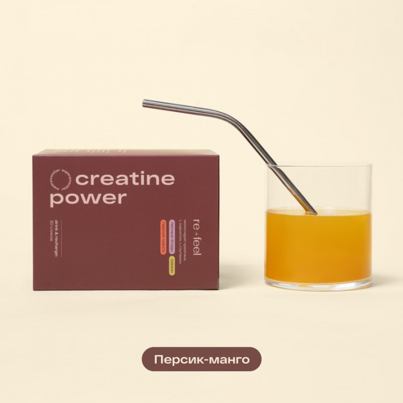 Креатин для силы и энергии Персик-Манго 1 шт ReFeel